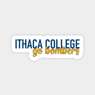 Ithaca go bombers lettering Sticker